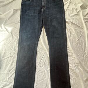 Men's Dark Denim Straight Jeans